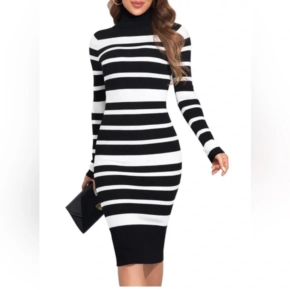 midi summer bodycon dress Melana Women's Summer Bodycon Midi Dress Sexy Mini Long Sleeves Dress   Chic Always Boutique,LLC